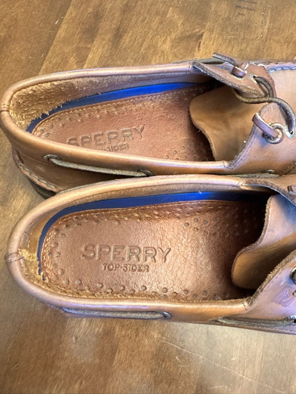 Sperry Top-Sider Mens Boat Shoes Leather Tan Brown Size 10 Classic Preppy - Picture 3 of 16